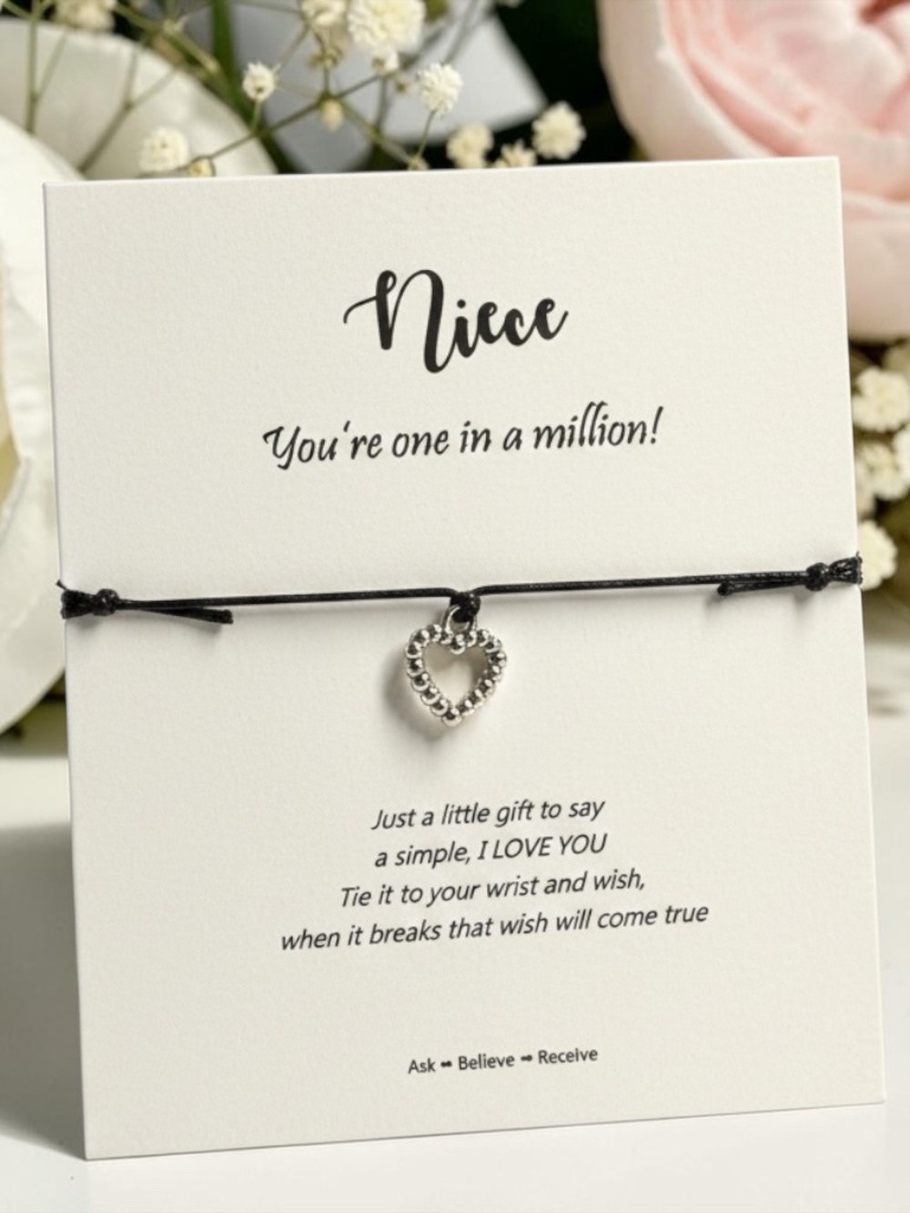 NWT Niece Heart Wish Bracelet Gift